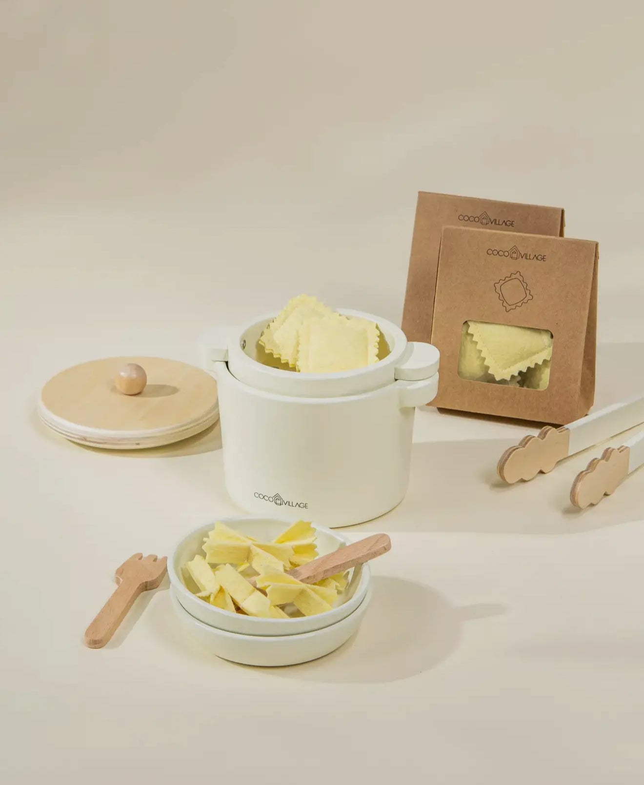 Wooden Pasta Set