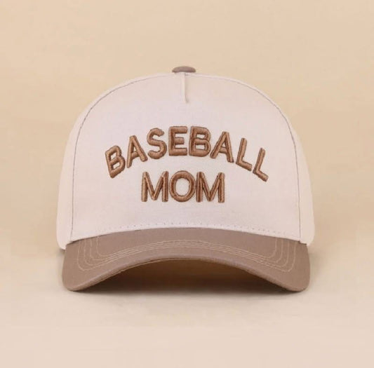 Baseball Mom Mocha Hat