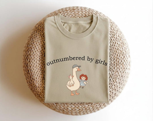 Outnumbered by Girls 100% Organic Cotton Tee