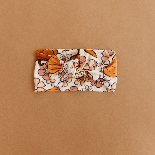 Autumn Floral Bamboo Headband