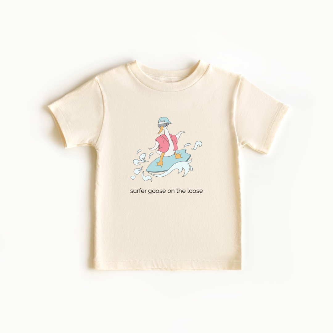 Surfer Goose - 100% Cotton Tee