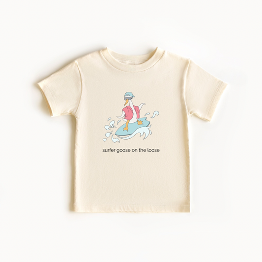 Surfer Goose - 100% Cotton Tee