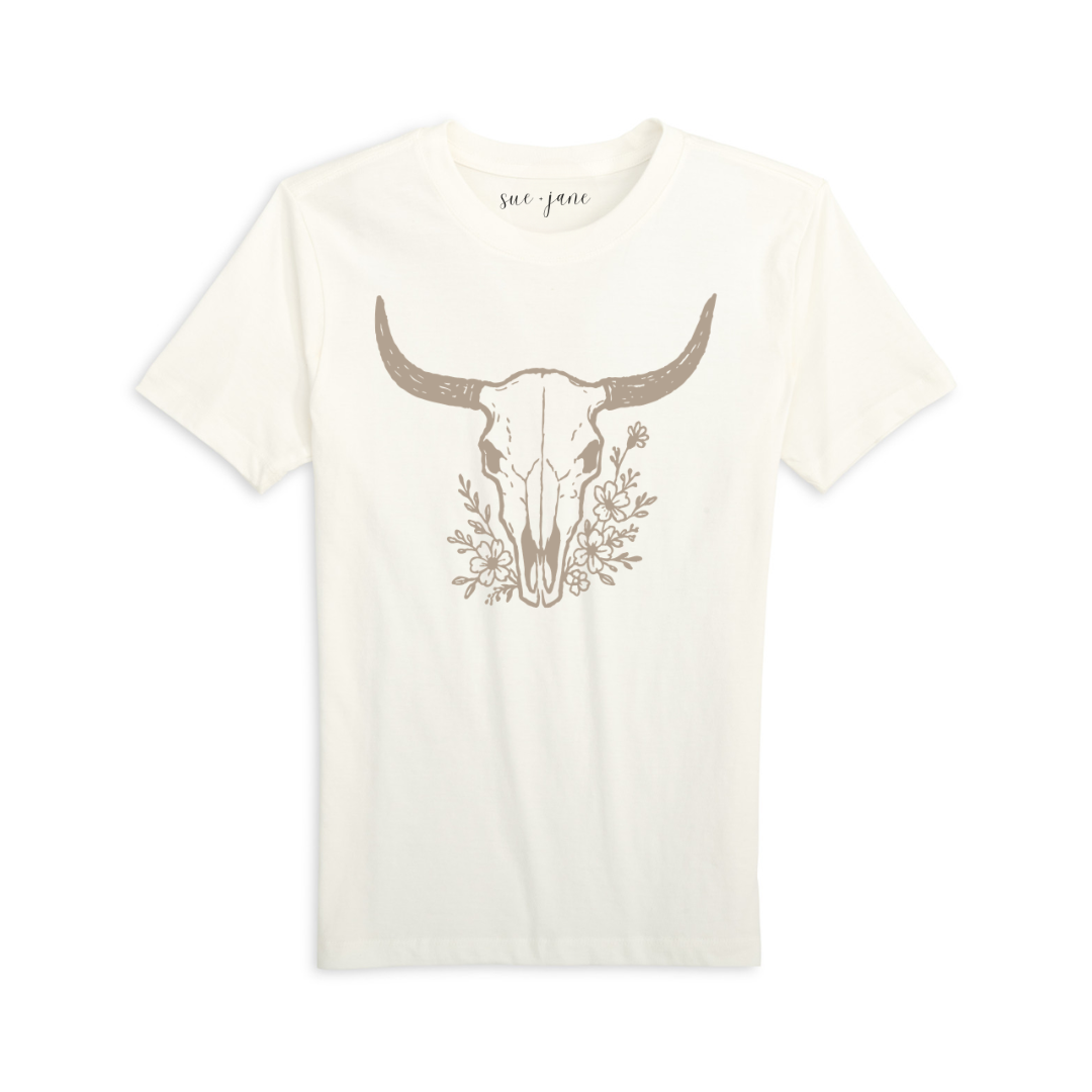 Floral Horns Organic Cotton Tee