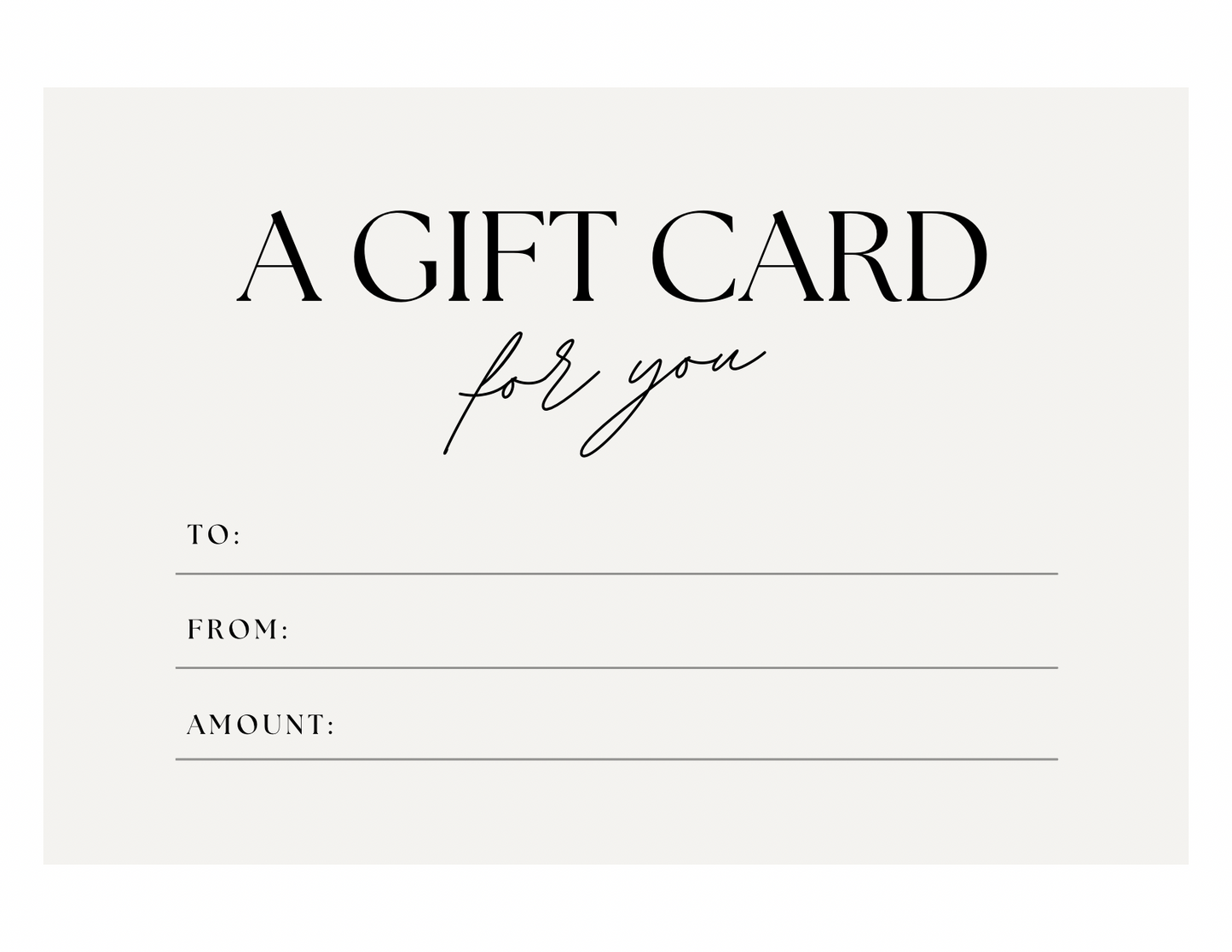 Gift Card