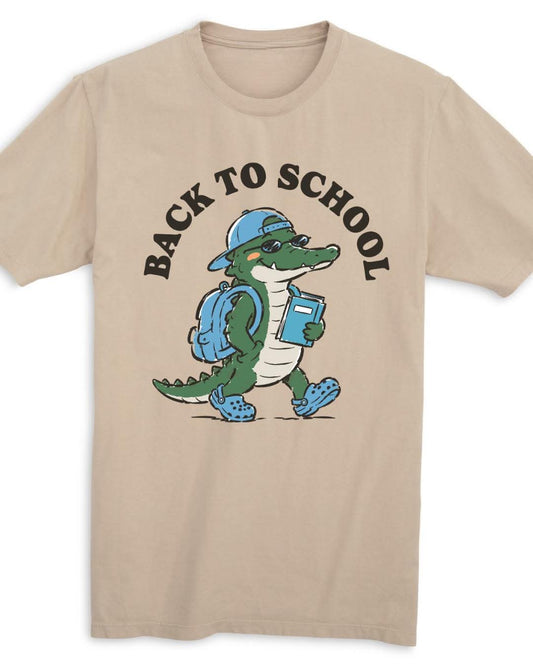 Back To School Alligator Organic Cotton Tee