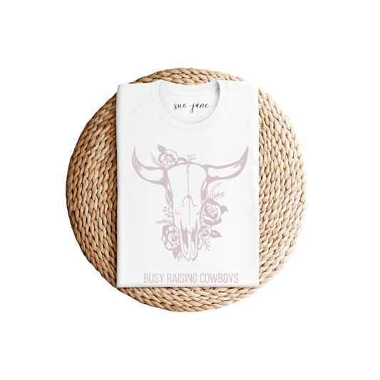 Busy Raising Cowboys Organic Cotton T-shirt