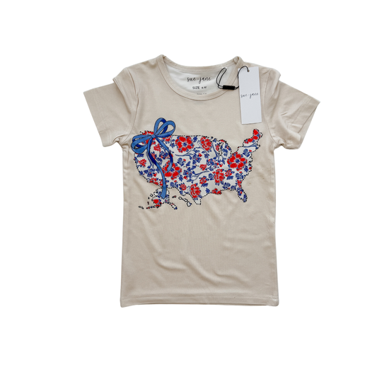 USA Map Bamboo T-shirt