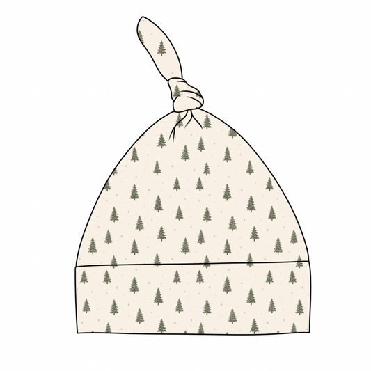 Christmas Trees Bamboo Top Knot Hat
