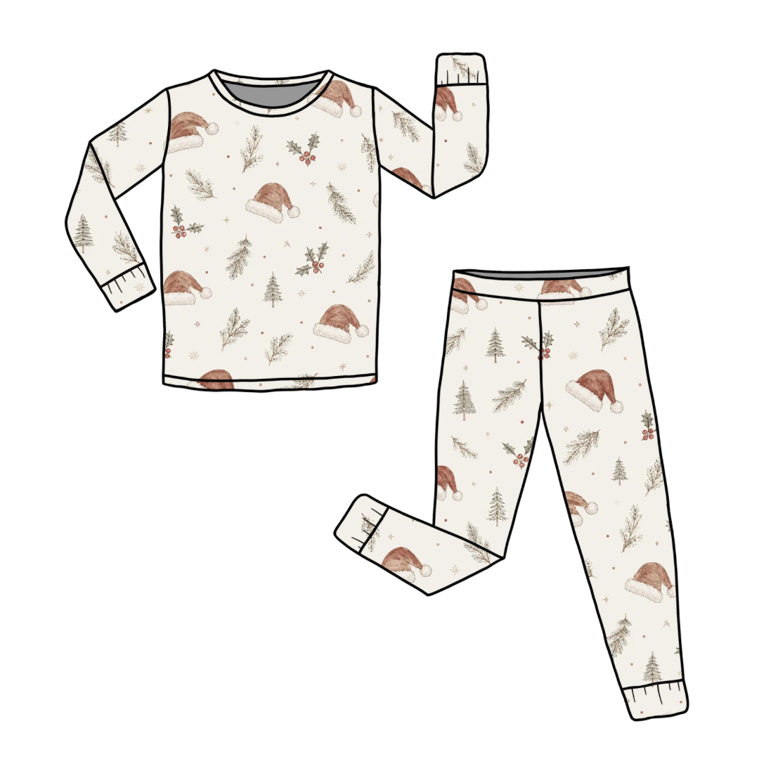 Christmas Hats Bamboo Pajamas
