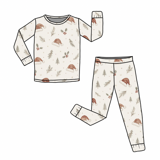 Christmas Hats Bamboo Pajamas