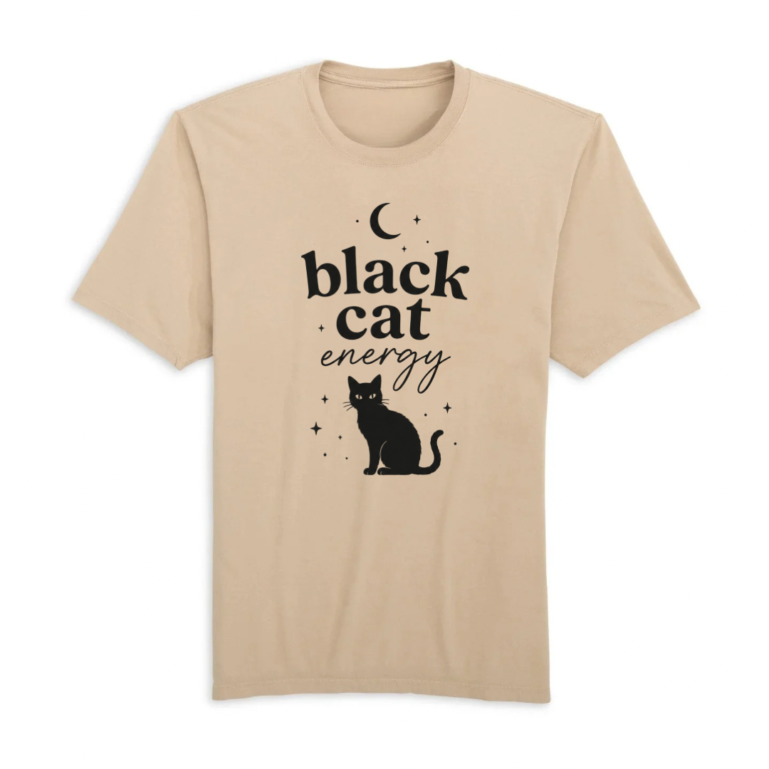 Black Cat Energy Organic Cotton Tee