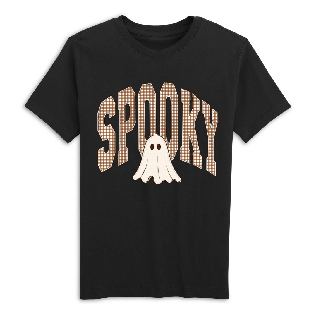 Plaid Spooky Mama Organic Cotton Tee