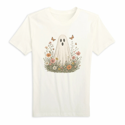 Floral Ghosts Organic Cotton Tee