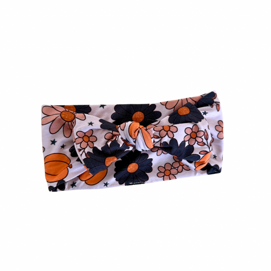 Spooky Floral Bamboo Headband