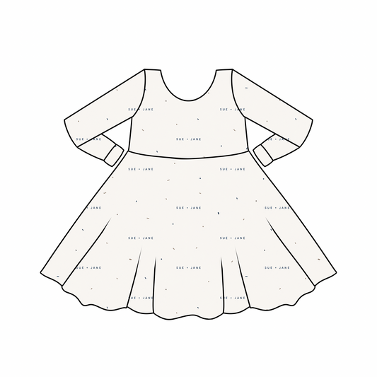 PREORDER S+J Long Sleeve Bamboo Twirl Dress