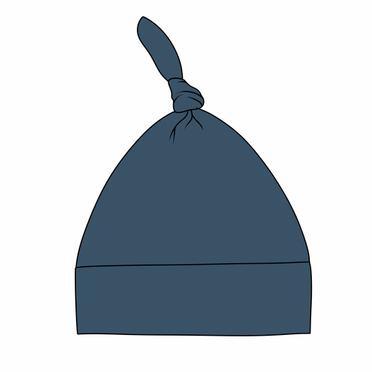 PREORDER Dusty Blue Bamboo Top Knot Hat