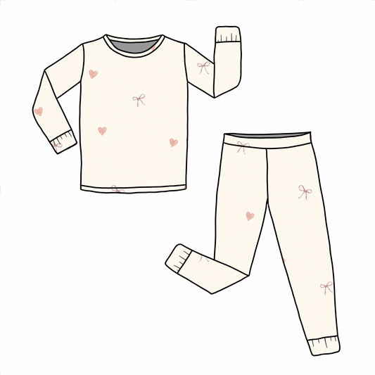 PREORDER Bow Much Love Bamboo Pajamas