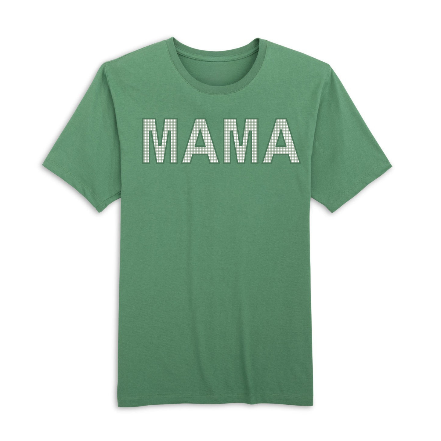 Jade Gingham Mama Organic Cotton Tee