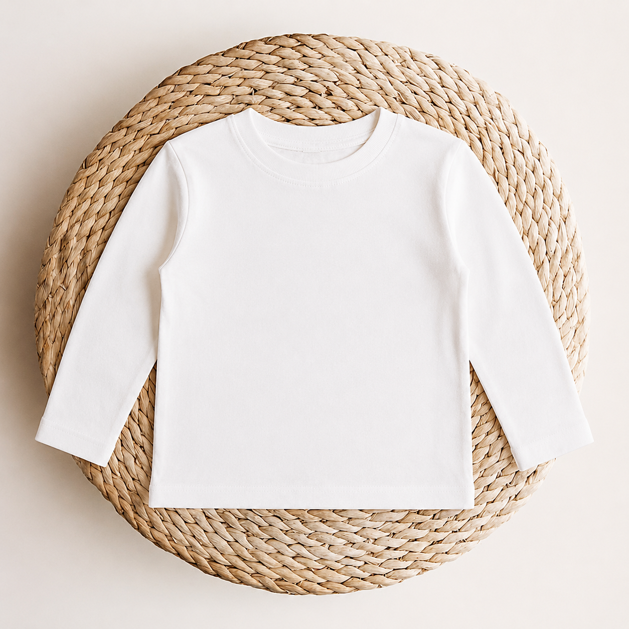 PREORDER Organic Cotton LS Tee - White