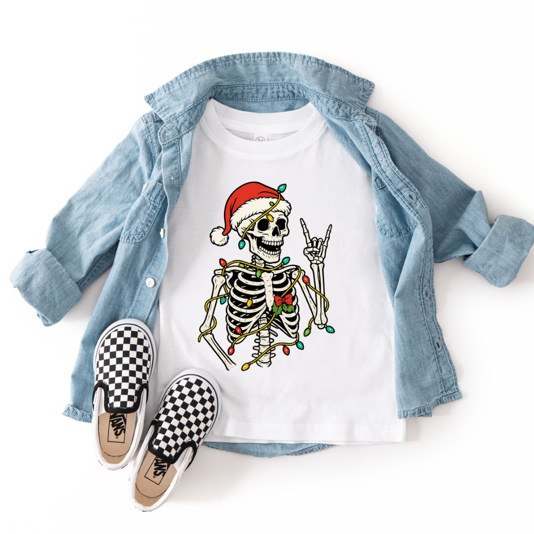 Christmas Skelly - 100% Cotton Tee
