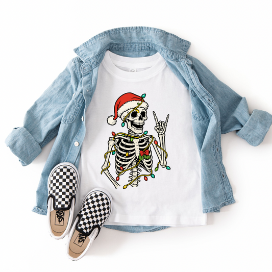 Christmas Skelly - 100% Cotton Tee