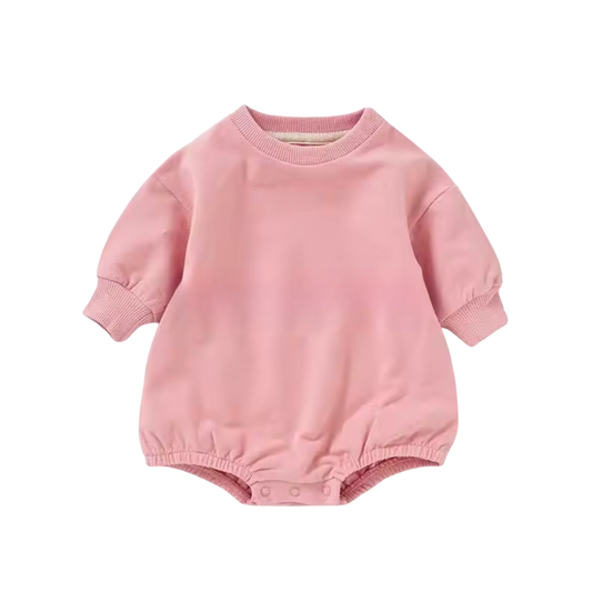PREORDER Organic Cotton Bubble Romper - Bubblegum