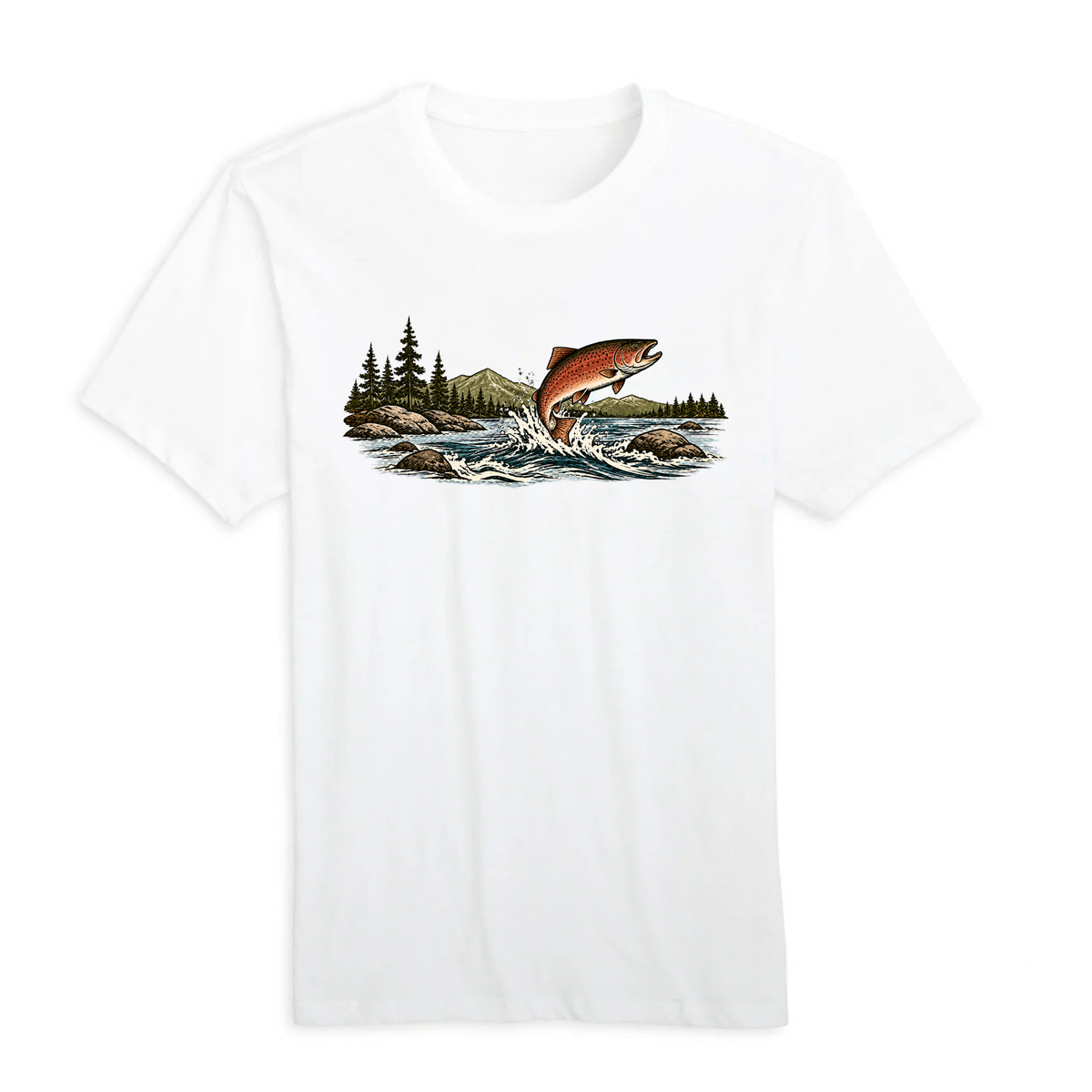 Oregon Fishing 100% Organic Cotton Tee