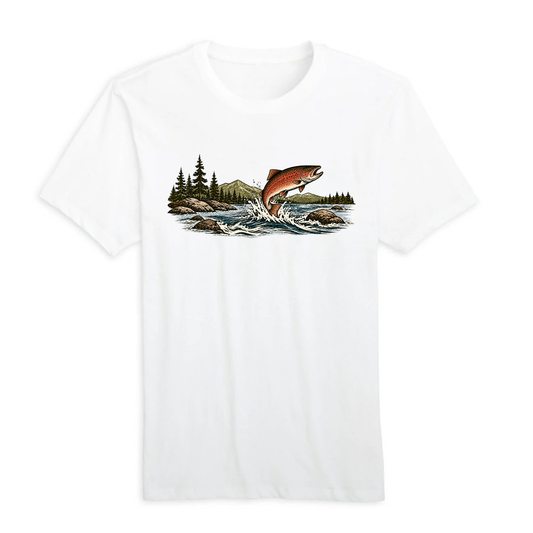 Oregon Fishing 100% Organic Cotton Tee
