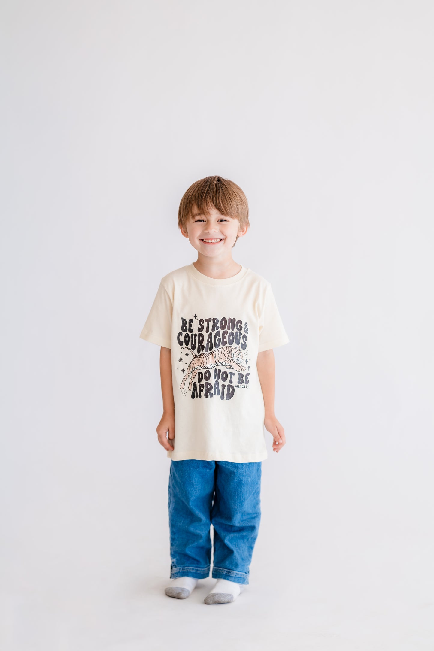 Strong & Courageous - 100% Cotton Tee