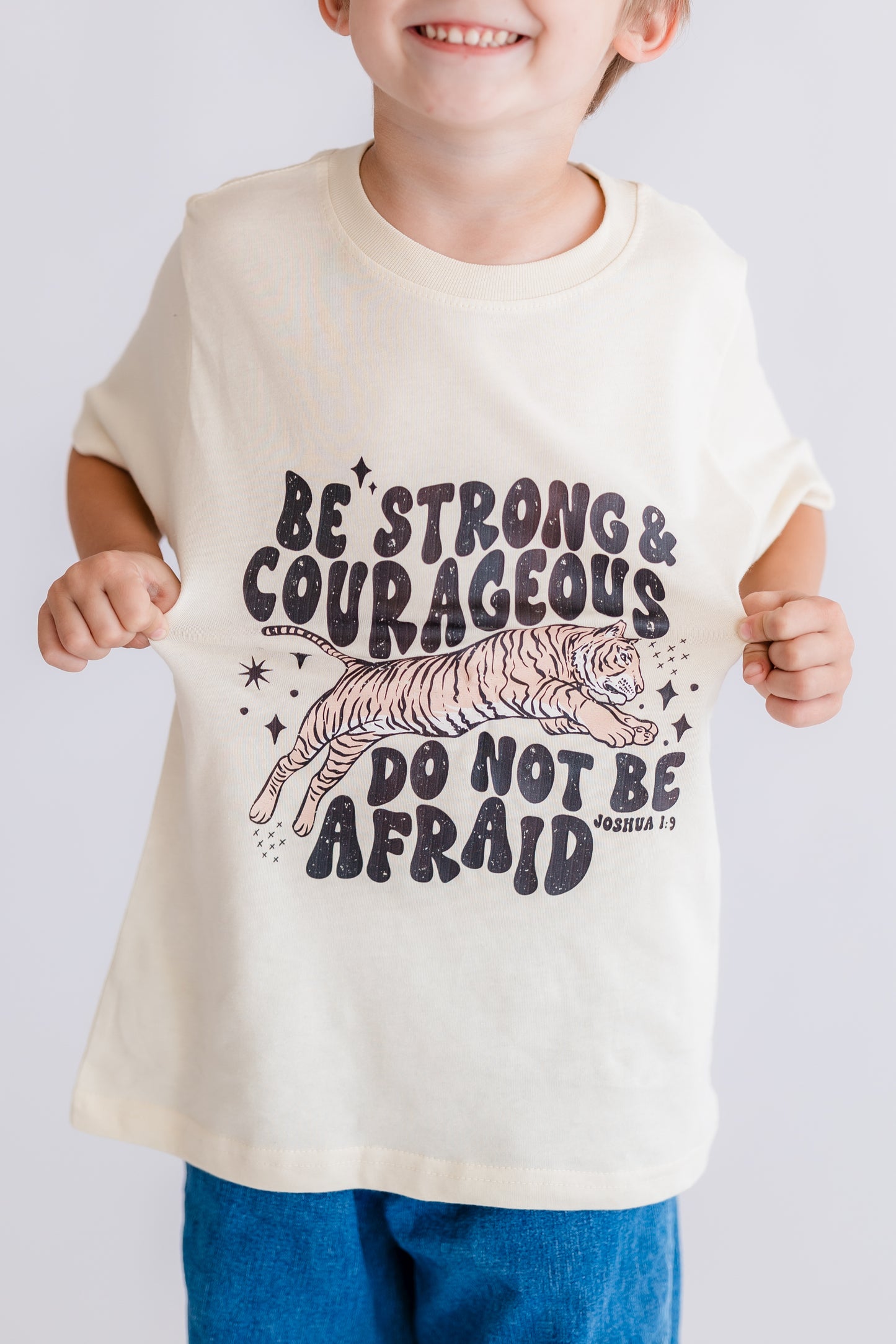 Strong & Courageous - 100% Cotton Tee