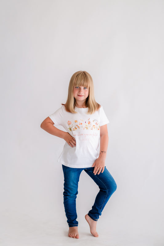 Bloom Where You Are Planted Organic Cotton Tee