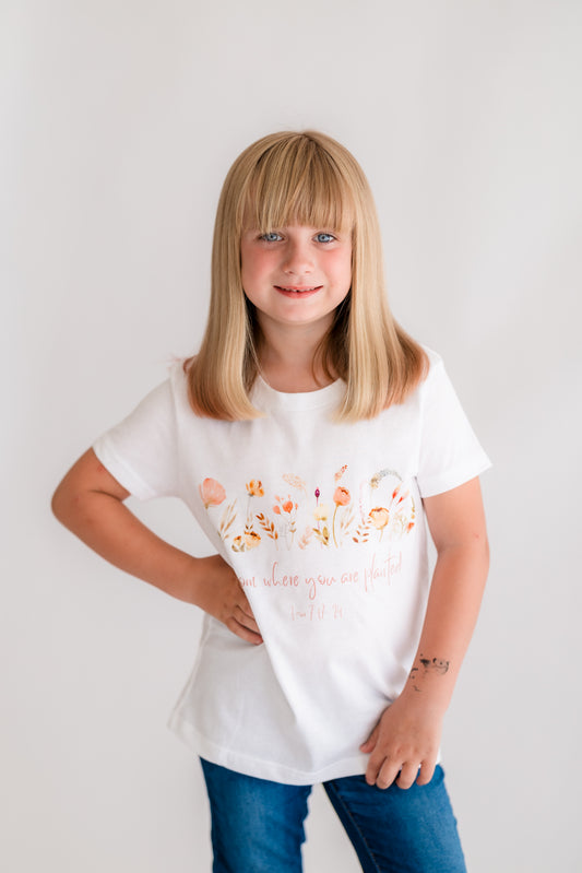 Bloom Where You Are Planted Organic Cotton Tee