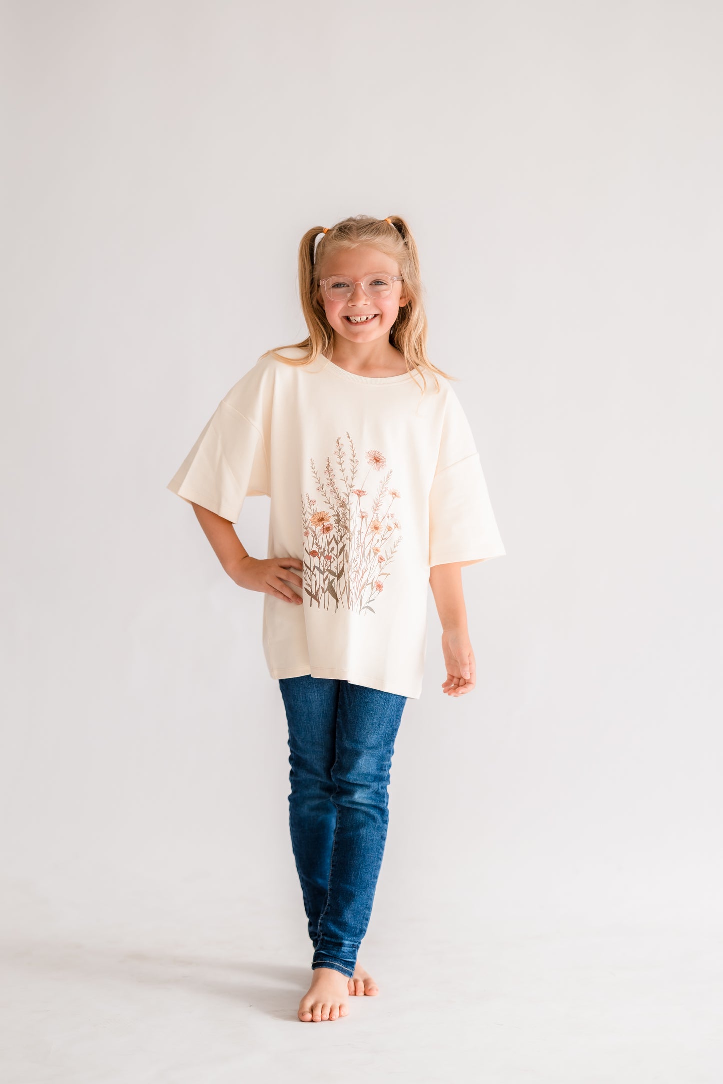 Floral Organic Cotton Boxy Tee