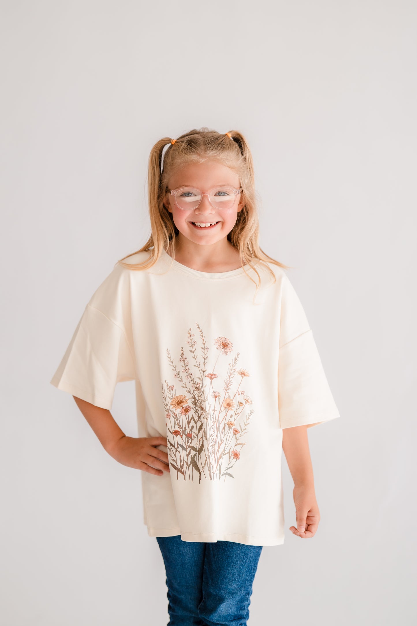 Floral Organic Cotton Boxy Tee