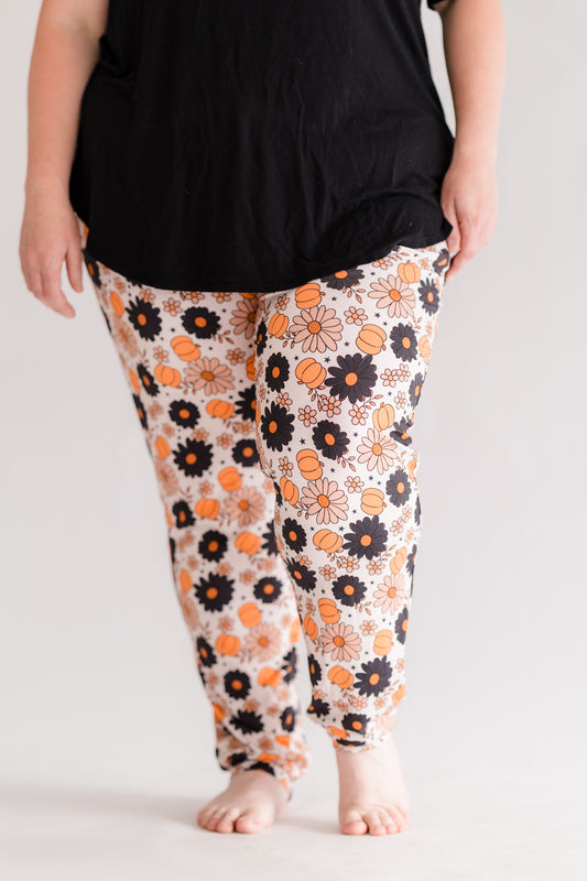 Spooky Floral Adult Joggers