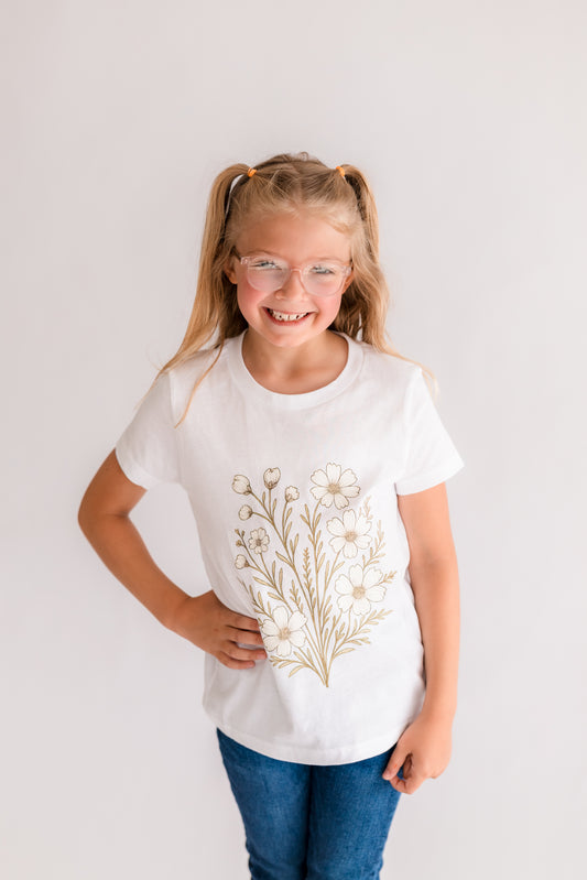 Boho Floral Organic Cotton Tee