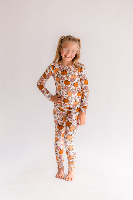 Autumn Floral Bamboo Pajamas